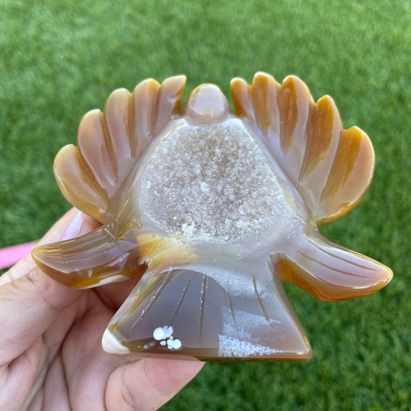 Druzy Angel Carving - Picture 9 of 11